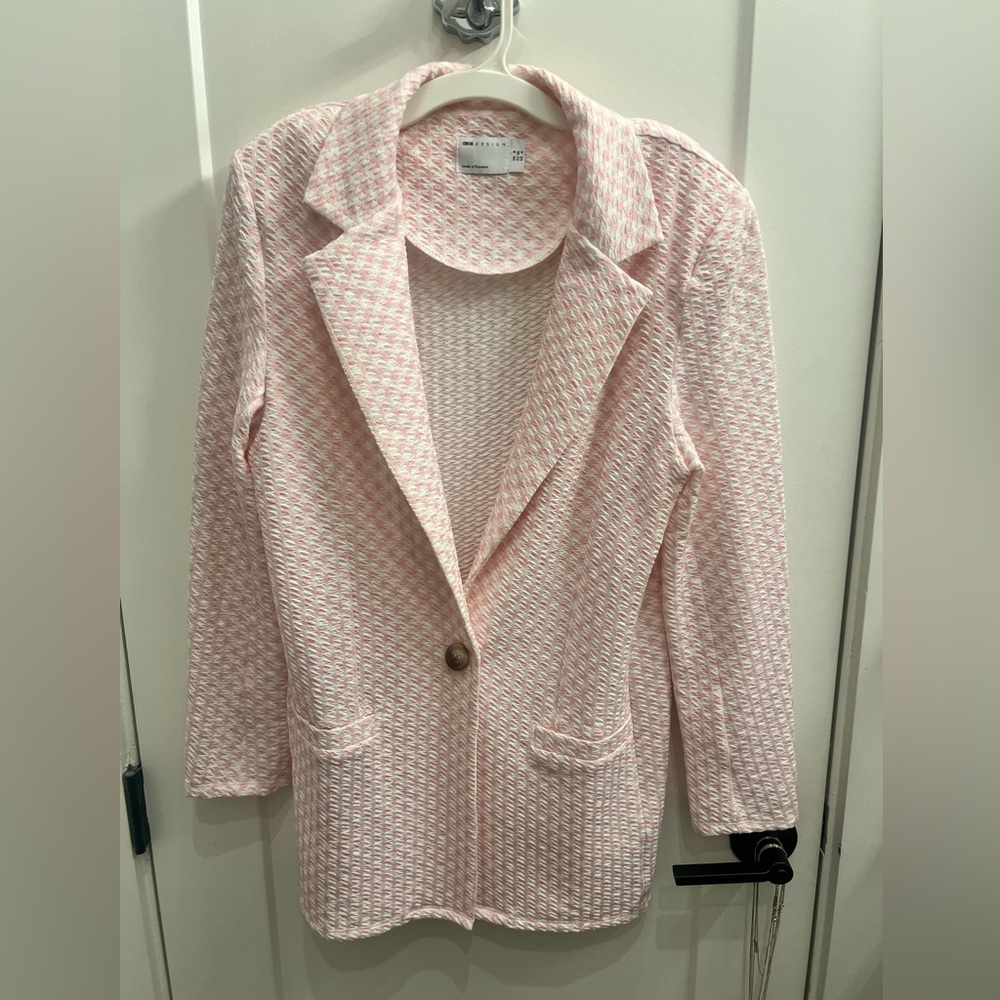 ASOS Pink Textured Blazer